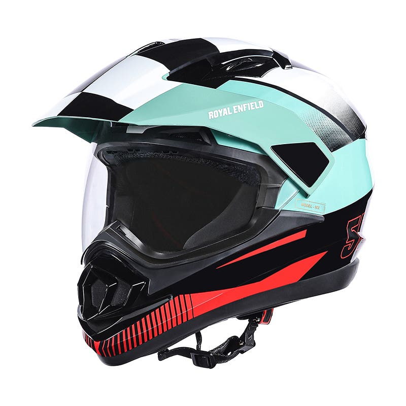 ROYAL ENFIELD ESCAPADE CHEQUER HELMET SEA GREEN