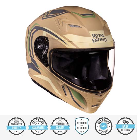 ROYAL ENFIELD STREET TROOPER SINGLE VISOR HELMET MATT DESERT STORM