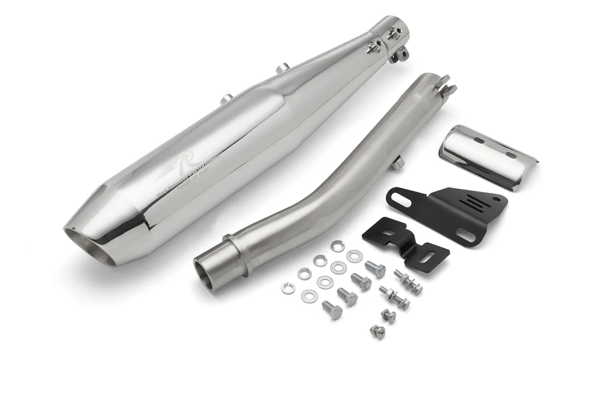 Red Rooster Performance Stellar X Exhaust for Royal Enfield Bear 650 - Polish Finish