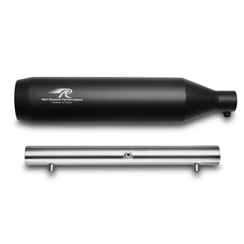 Red Rooster Polestar Pro Black Exhaust for Meteor 350 & Classic Reborn 350