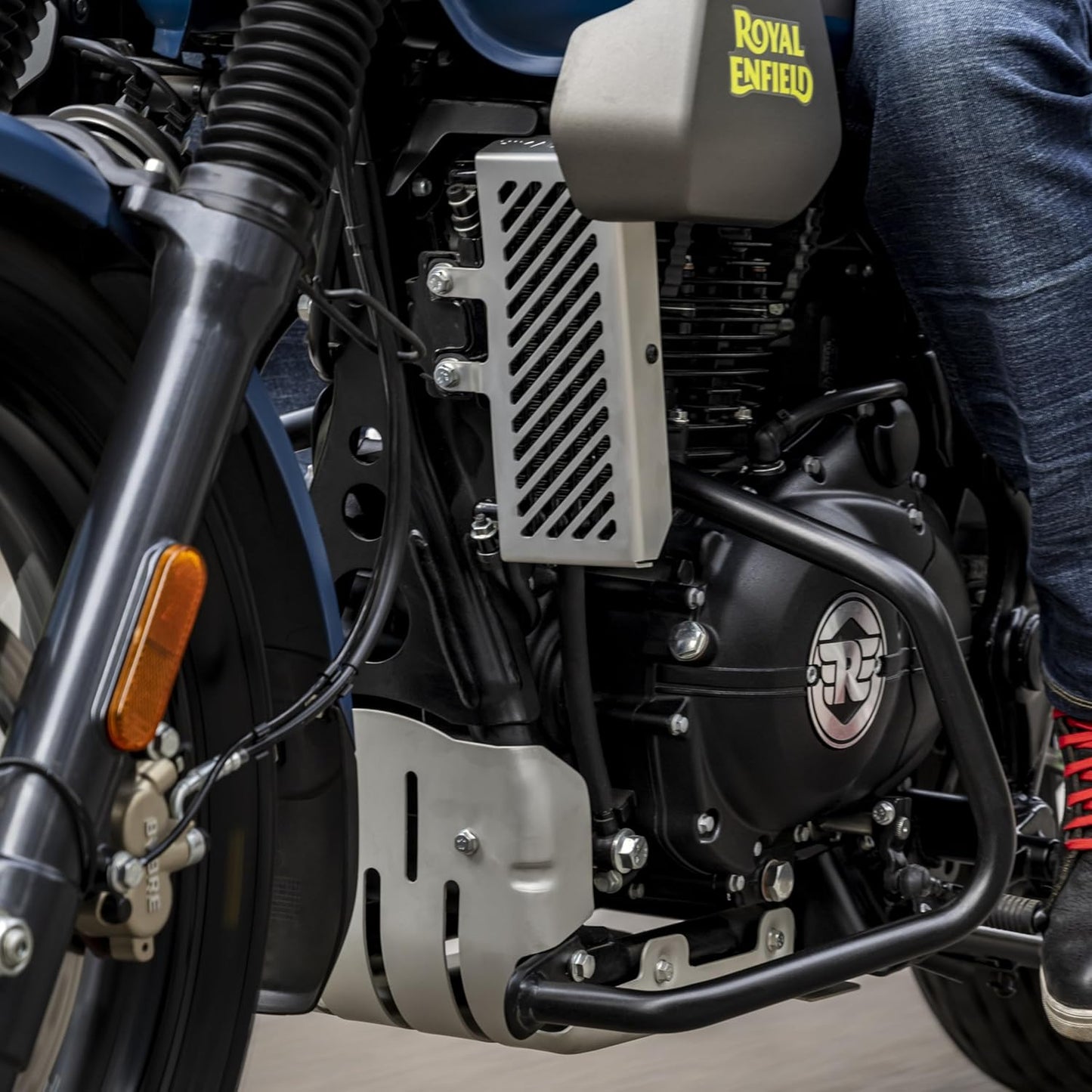 Royal Enfield Silver Oil Cooler Guard For Himalayan & SCRAM 411