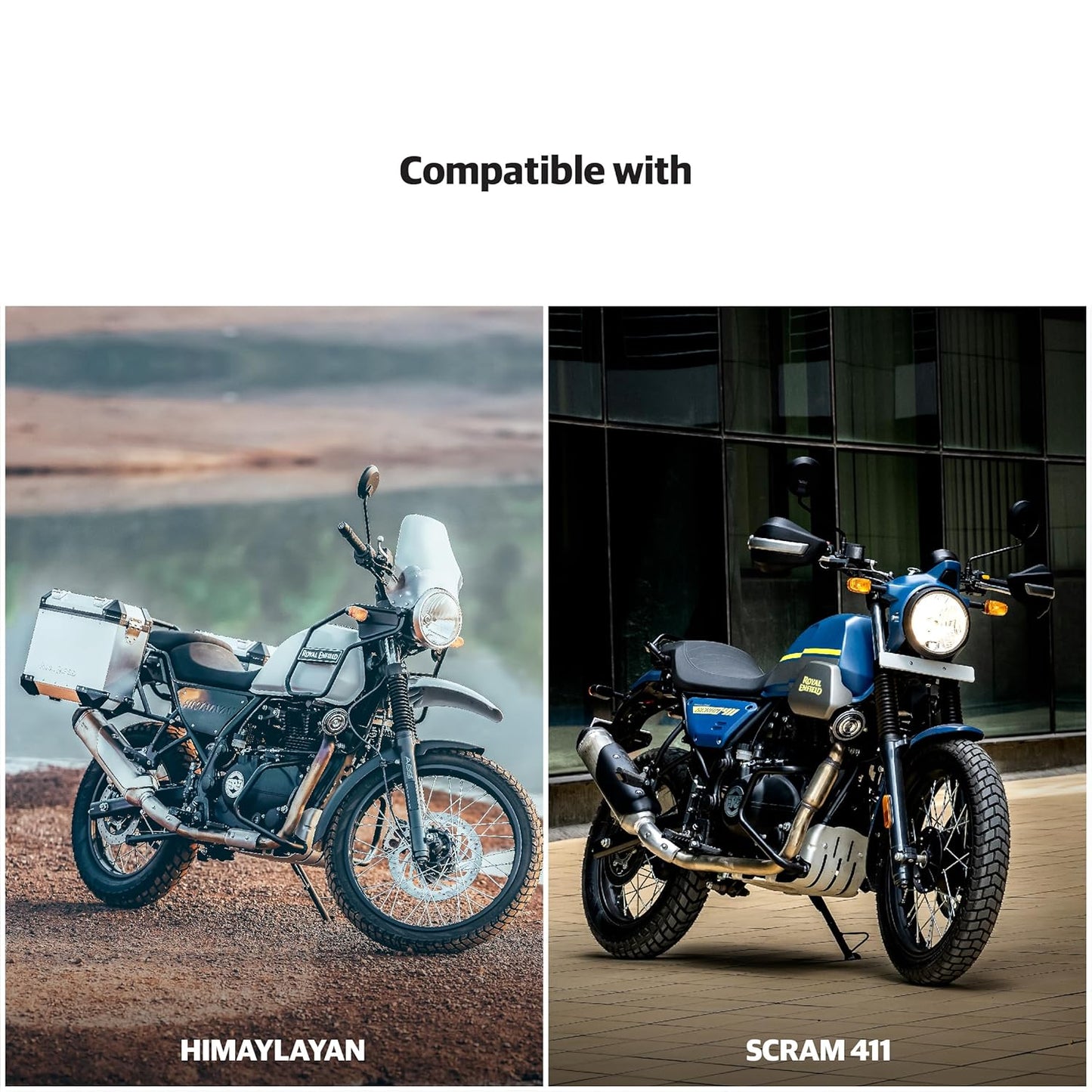 Royal Enfield Silver Oil Cooler Guard For Himalayan & SCRAM 411