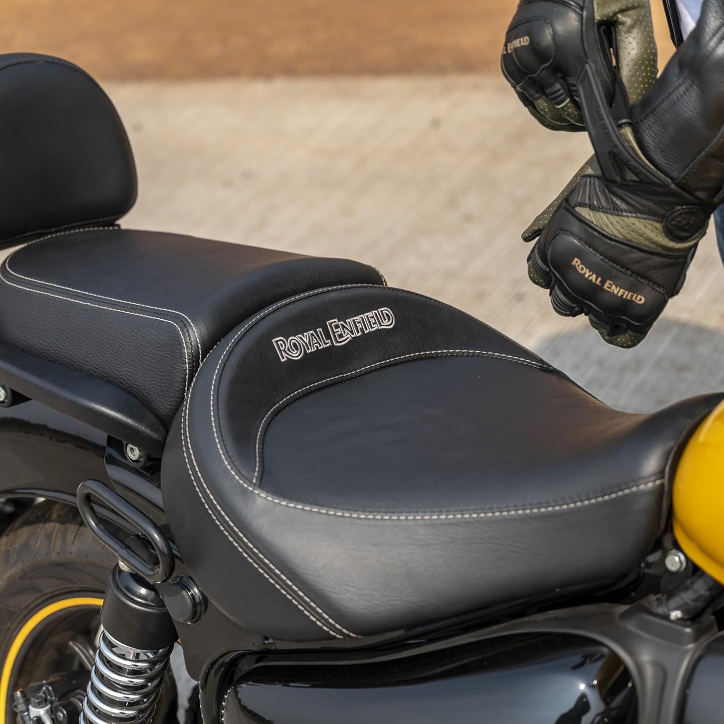 Royal Enfield Black Touring Rider Seat for Meteor 350