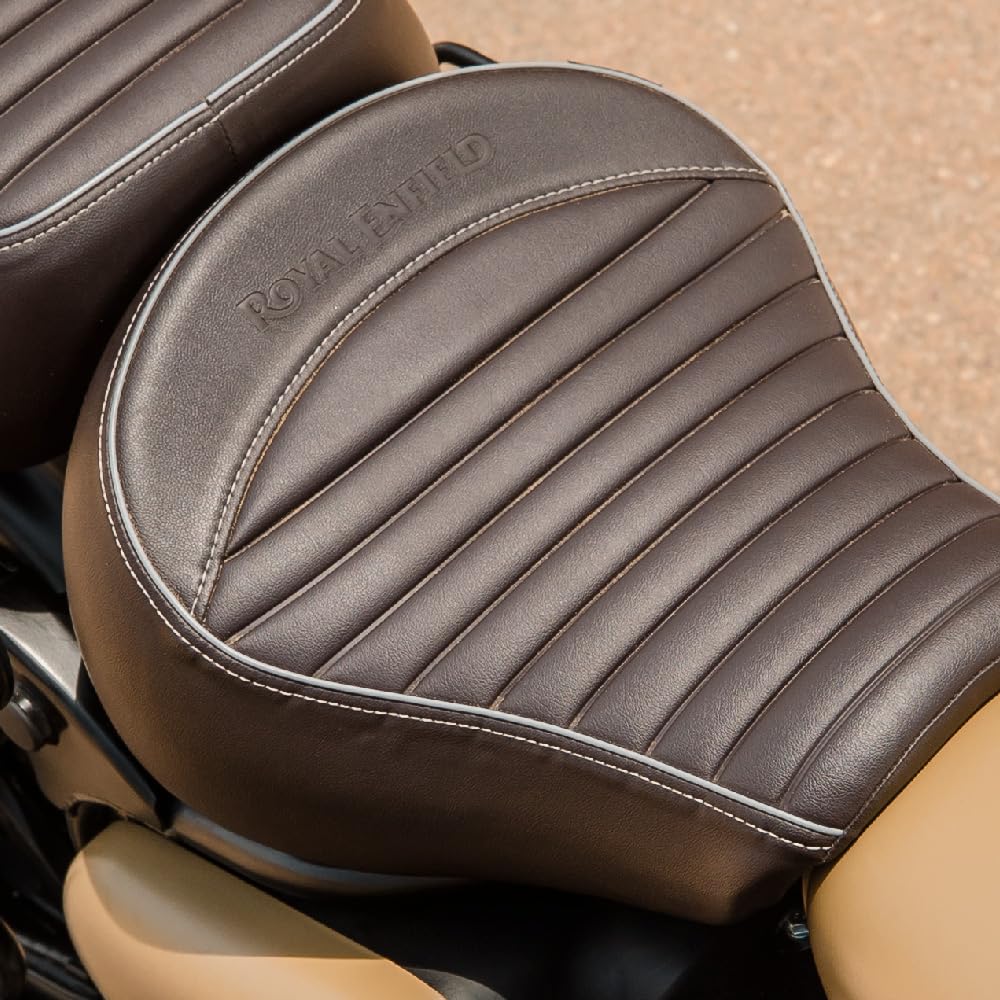 Royal Enfield Brown Touring Rider Seat For New Classic 350 Reborn