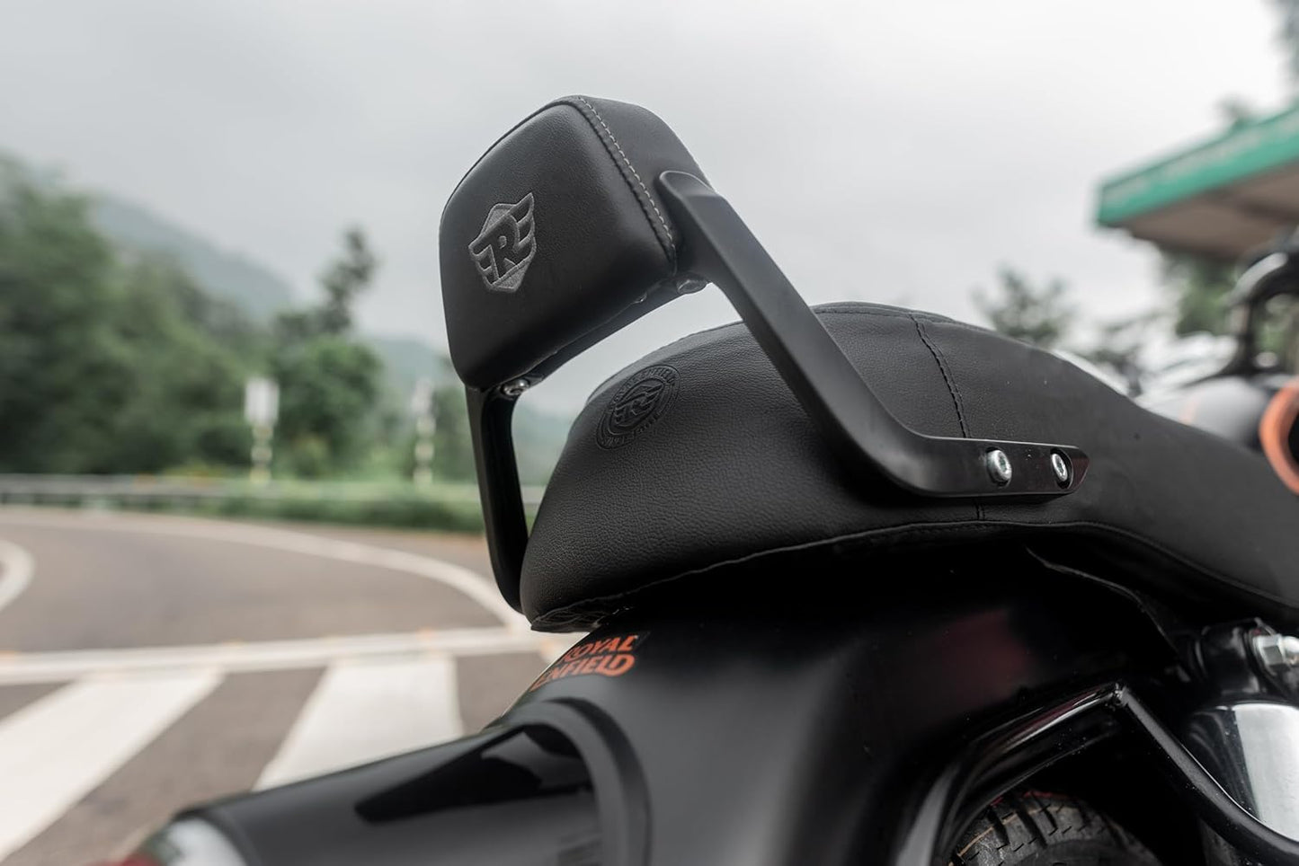 Royal Enfield Black Passenger Backrest Mounts for New Bullet 350