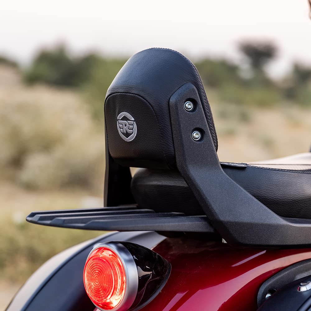 Royal Enfield Black Passenger Backrest Mounts for Super Meteor 650