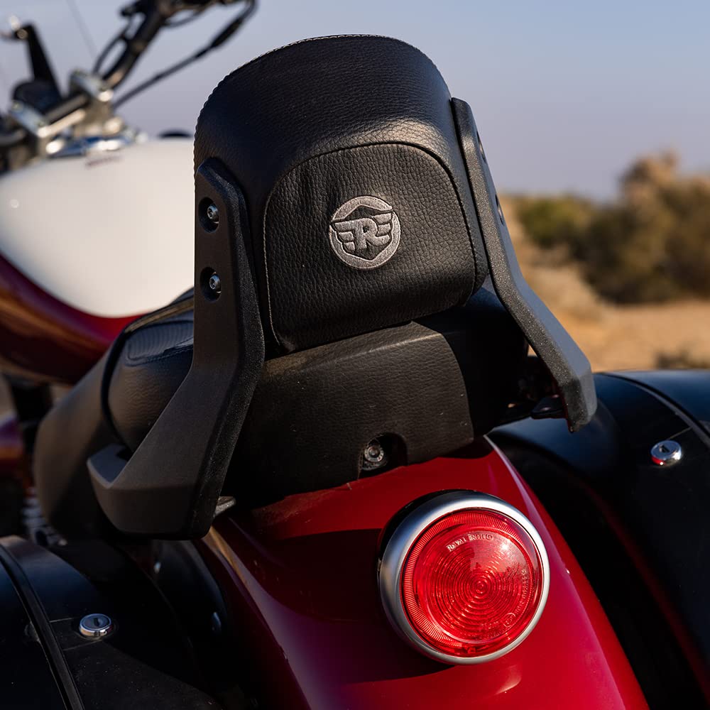 Royal Enfield Black Passenger Backrest Mounts for Super Meteor 650