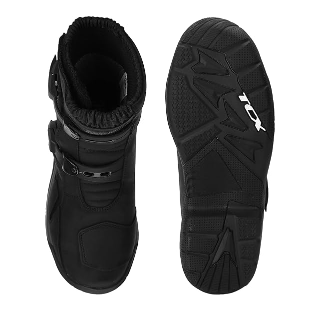 ROYAL ENFIELD STELVIO RIDING BOOTS BLACK