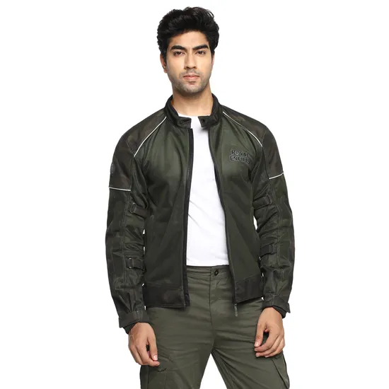 Royal Enfield Streetwind V2 Jacket Olive Camo