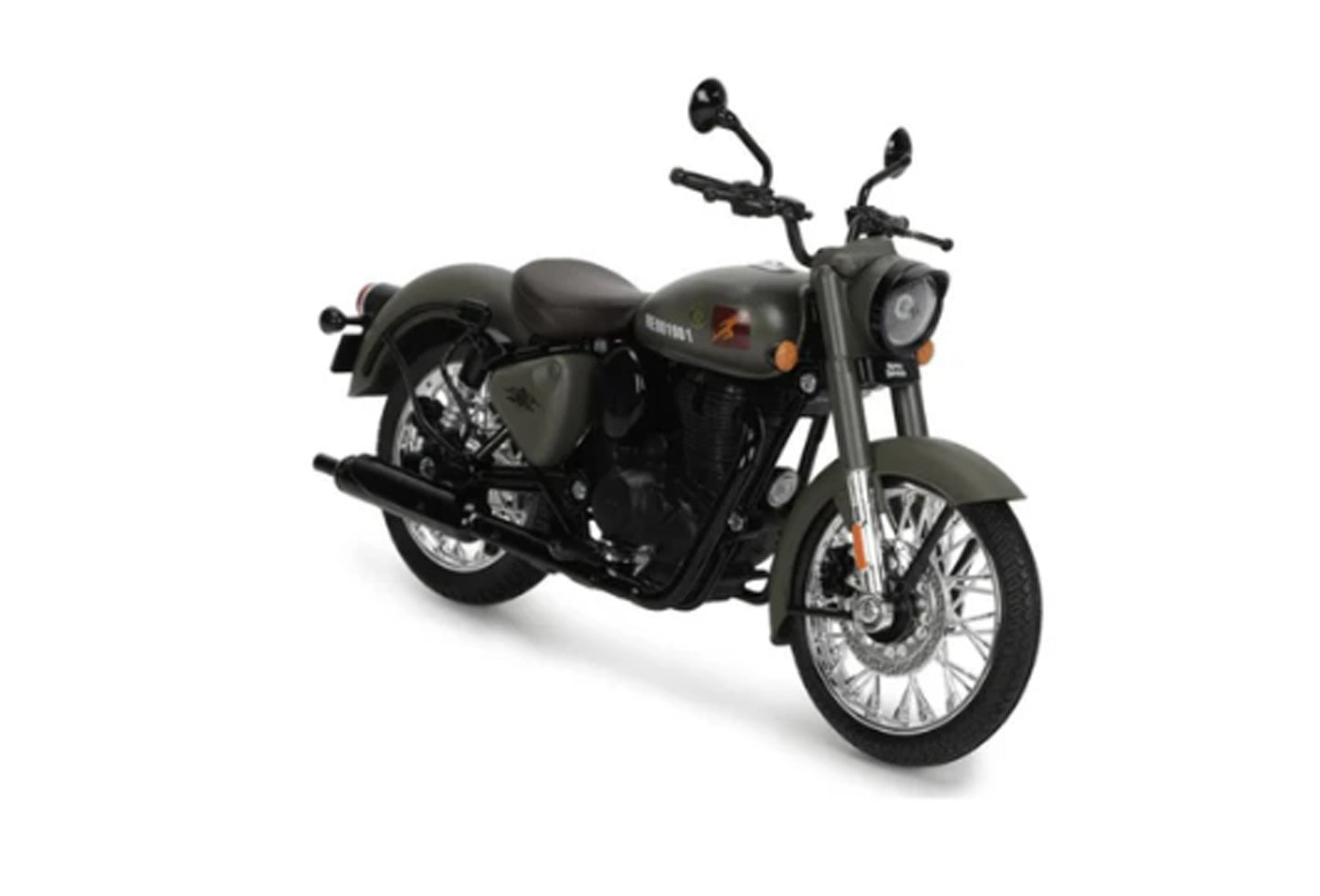 Royal Enfield Scale Model 1:12 Classic 350 Signals Marsh Grey