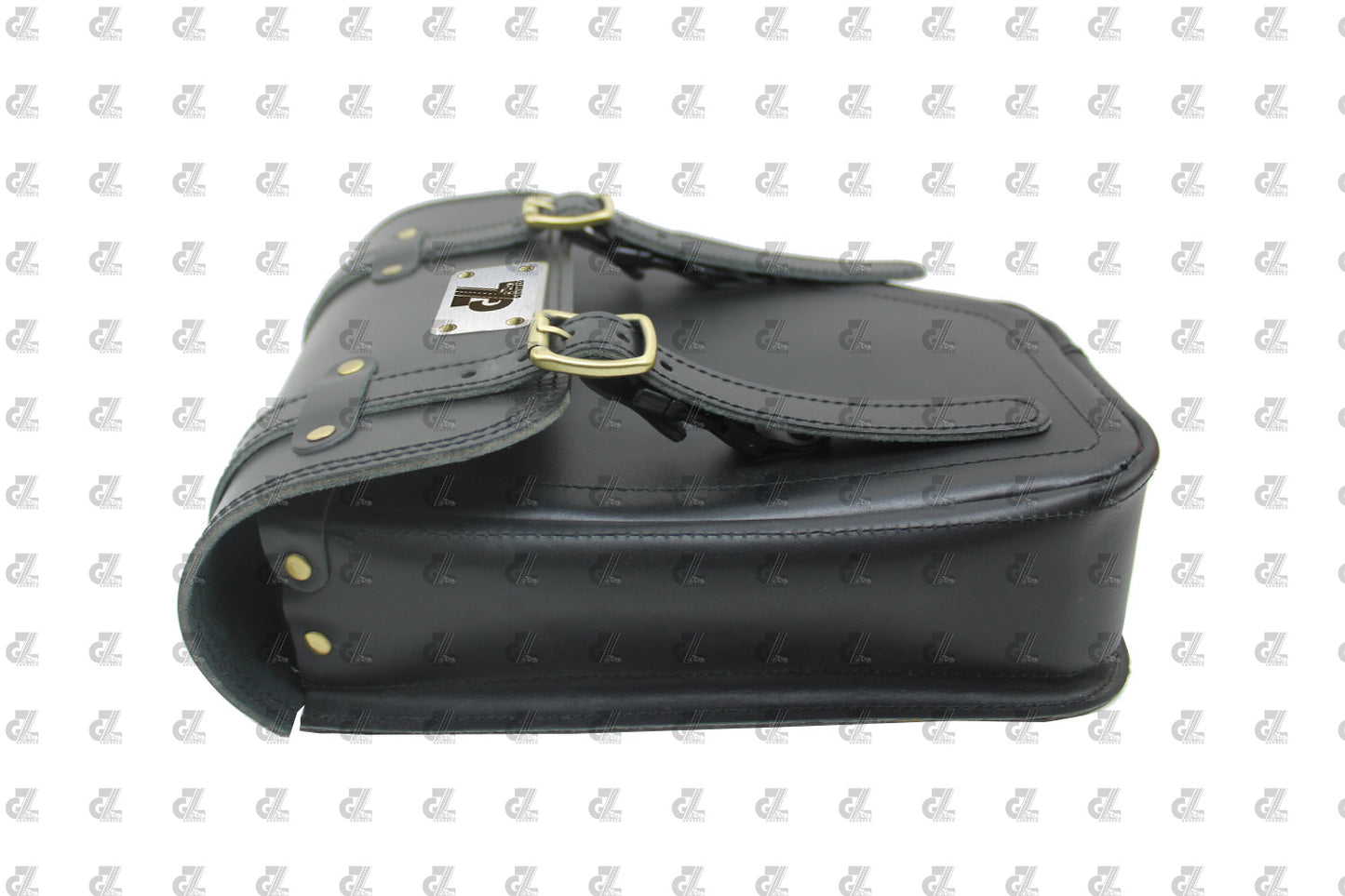 Leather Side Bag Black for Royal Enfield Old Classic & Bullet 350/500