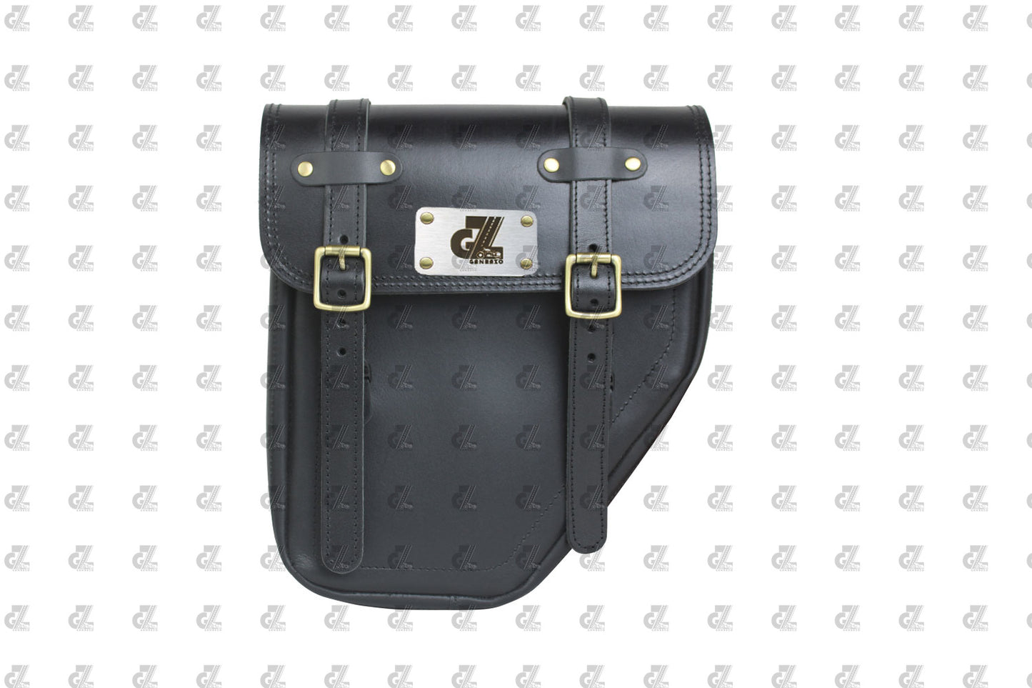 Leather Side Bag Black for Royal Enfield Old Classic & Bullet 350/500