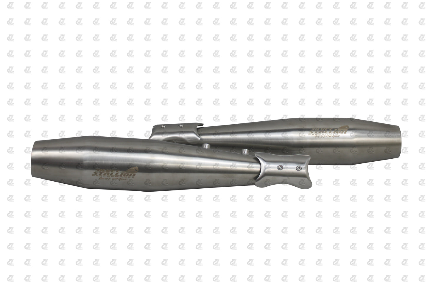 Stallion Performance Silencer Exhaust Silver Brushed For Interceptor & Continental GT 650 TWIN