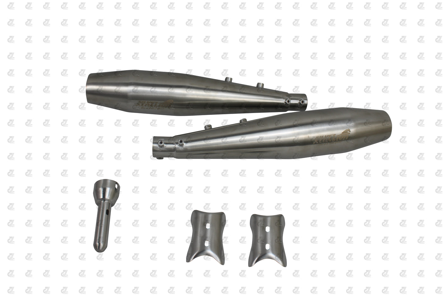 Stallion Performance Silencer Exhaust Silver Brushed For Interceptor & Continental GT 650 TWIN