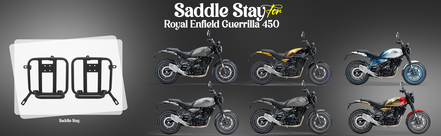 Black Saddle Stay Pair Right & Left Side Fit for Royal Enfield Guerrilla 450