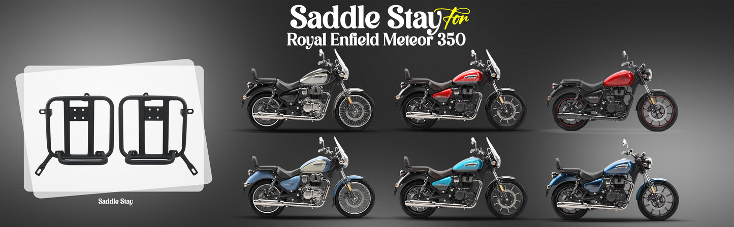Black Saddle Stay Pair Right & Left Side Fit for Royal Enfield Meteor 350