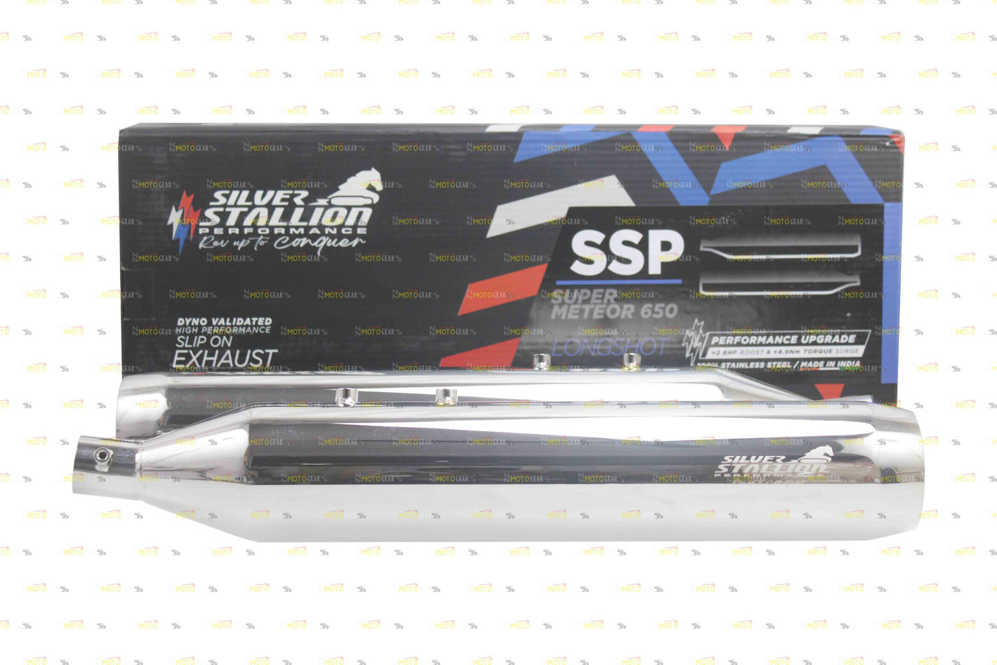 Silver Stallion Performance Silencer Exhaust For Super Meteor 650