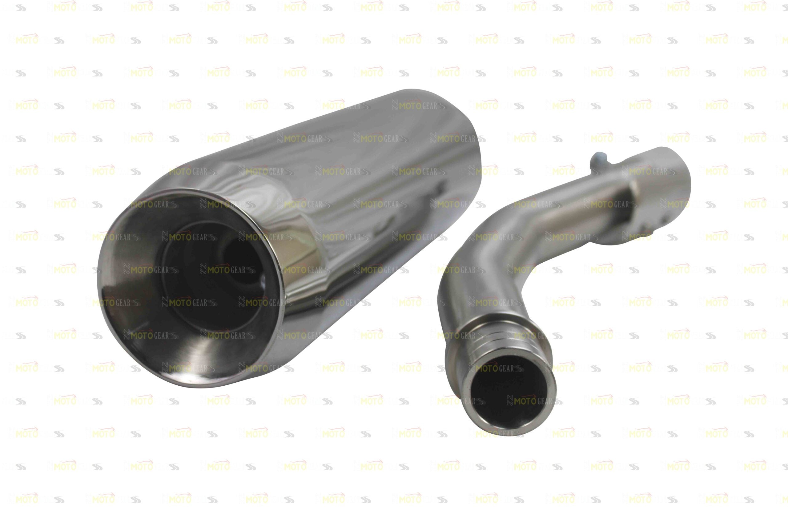 Silver Stallion Performance Outlander Silencer Exhaust Silver For Royal Enfield Bear 650