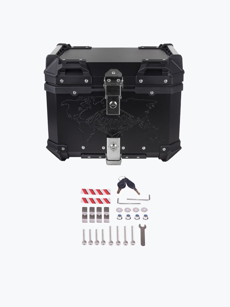 Legundary Fort Knox Series TC 45L Silver Aluminium For All Motorcycle