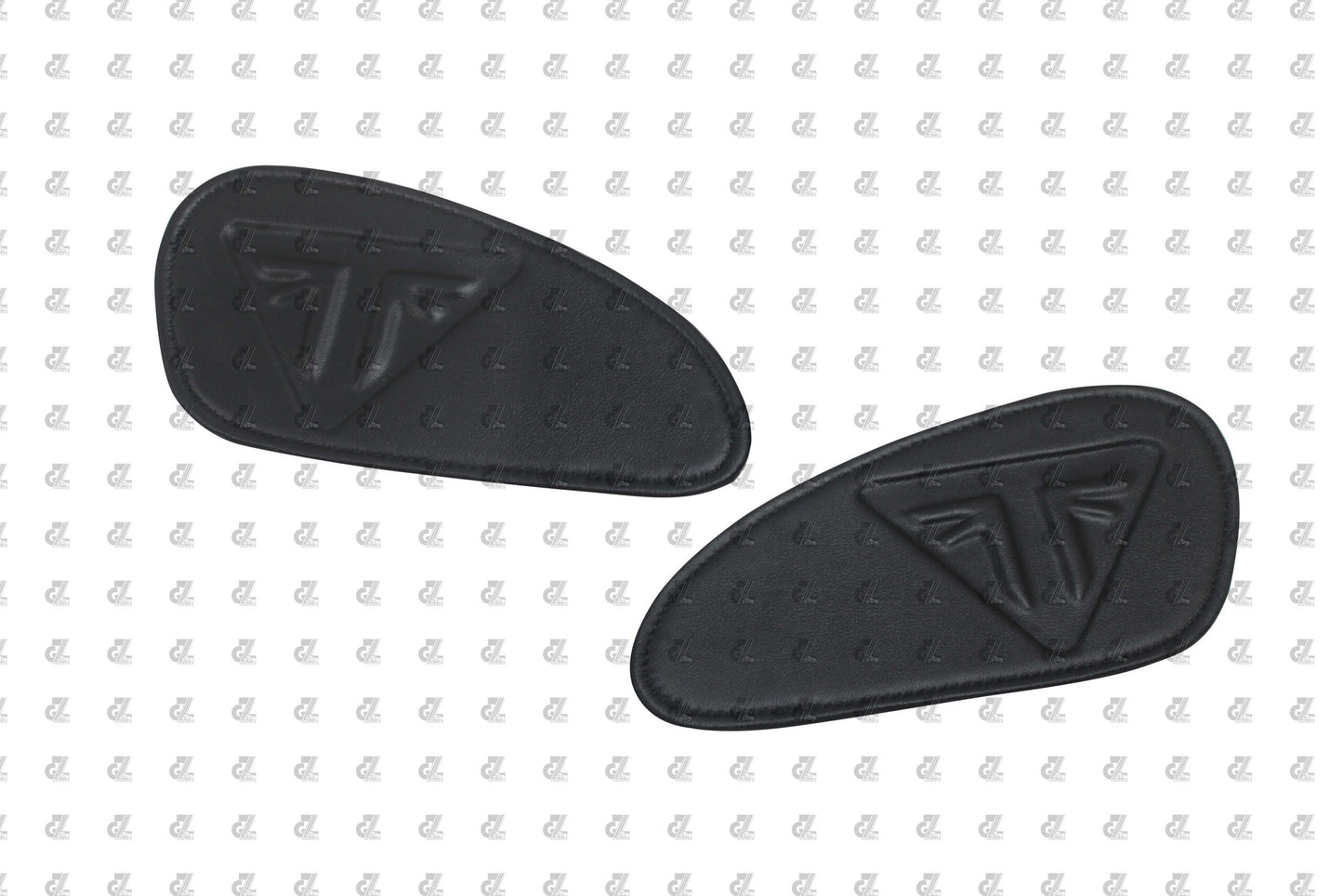 BLACK TANK PADS GENUINE LEATHER FOR TRIUMPH SPEED & SCRAMBLER 400