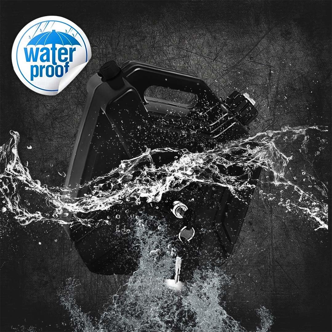 Universal 5 Liter Fuel Jerry Can Black For Universal Motorcycle Fuel Container Heavy Duty construction for Petrol/diesel/kerosene Storage