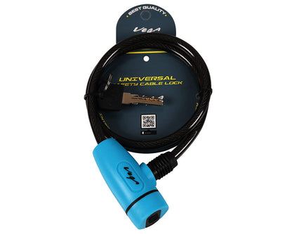 VEGA Helmet Multipurpose Cable Manual Lock Blue