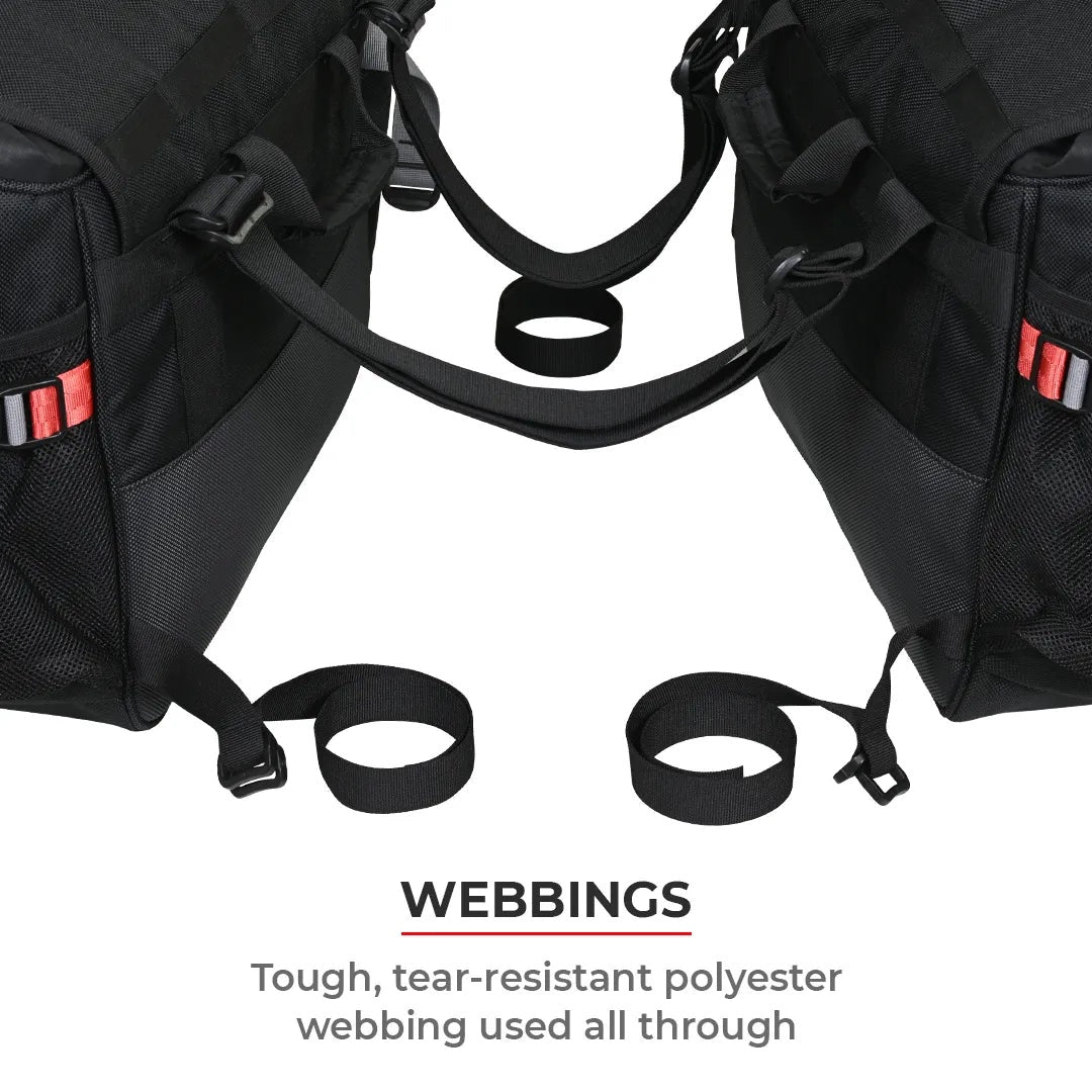 VIATERRA LEH 100% WATERPROOF MOTORCYCLE SADDLEBAGS