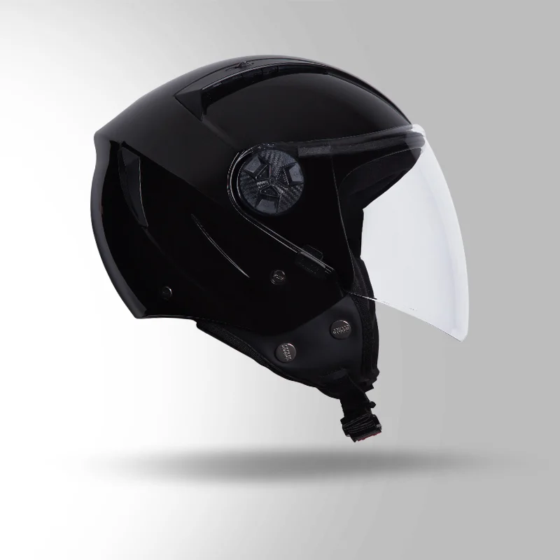OPEN FACE HELMET VOGUE GLOSSY BLACK
