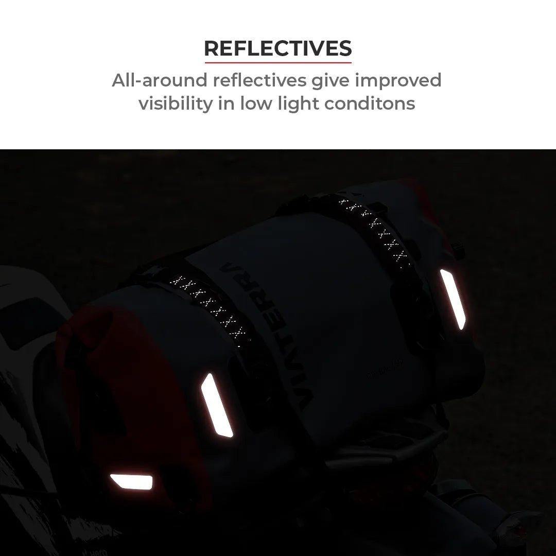 ViaTerra DryBag 55L 100% Waterproof Motorcycle Tailbag Universal