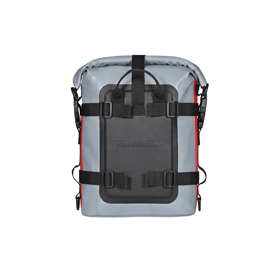 ViaTerra DryBag 8L 100% Waterproof Motorcycle Tailbag Rear rack bag Universal with versatile mounting