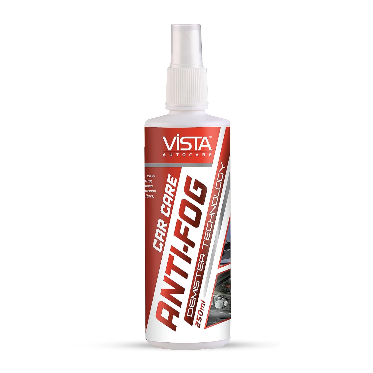 Vista Auto Care Anti Fog Demister 250ml Anti Fog Spray for Windscreen Anti Fog Spray for Car and Helmet