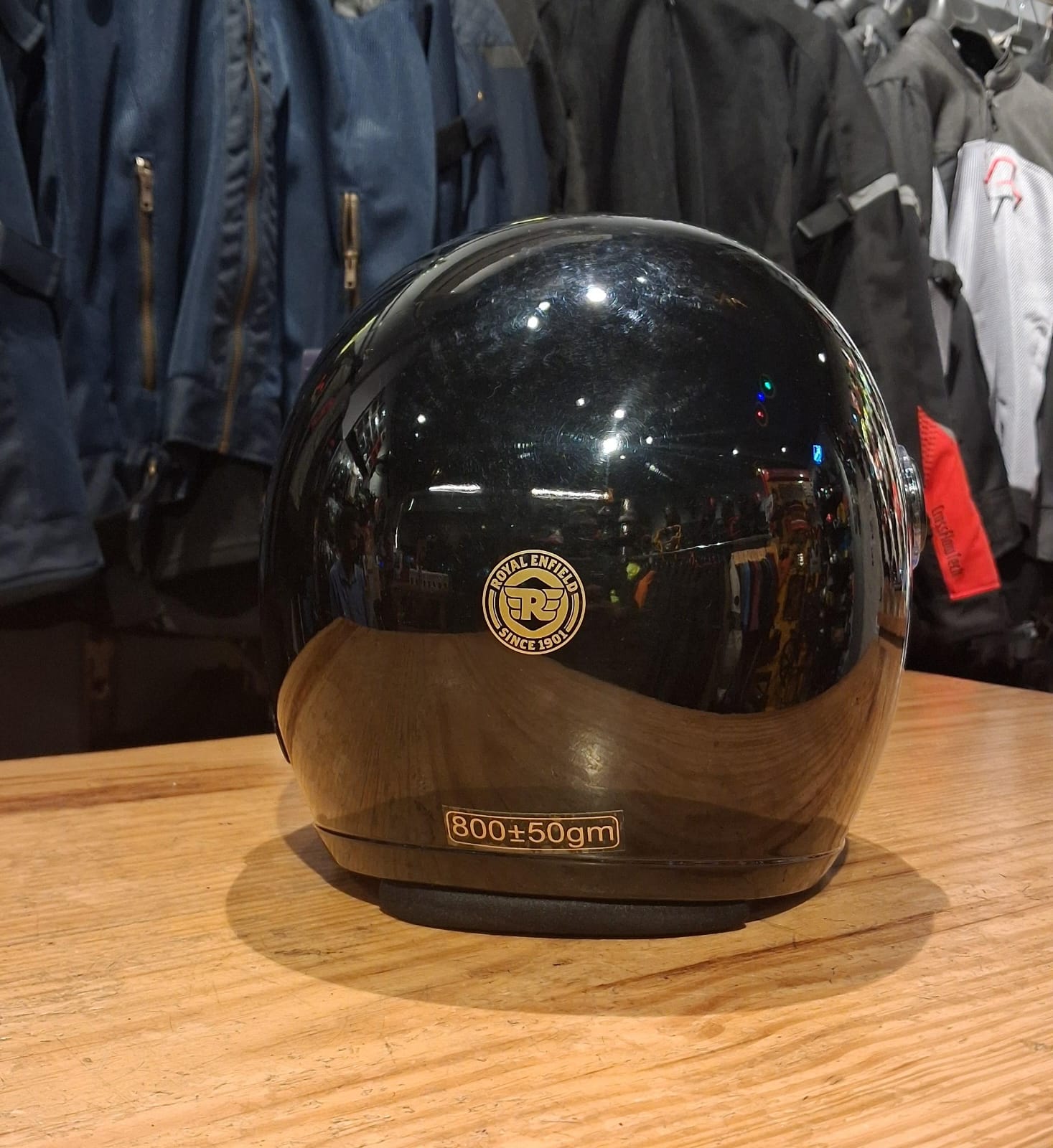 Royal Enfield Black Helmet