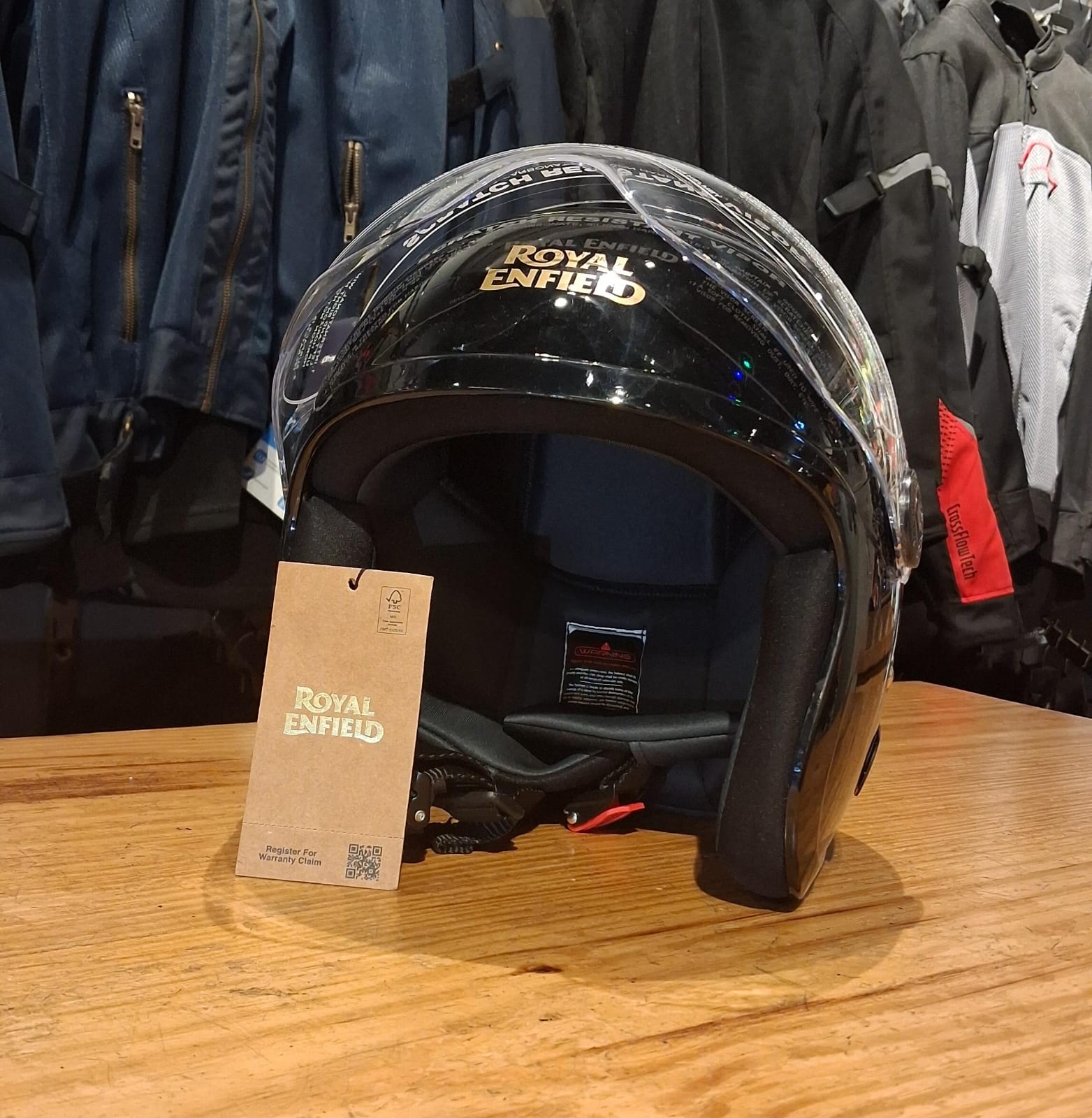 Royal Enfield Black Helmet