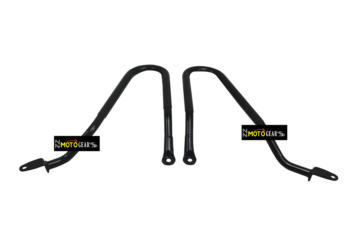 Black Soft Panniers Bags Pair With Soft Pannier Rail Pair Compatible With Royal Enfield Bear 650