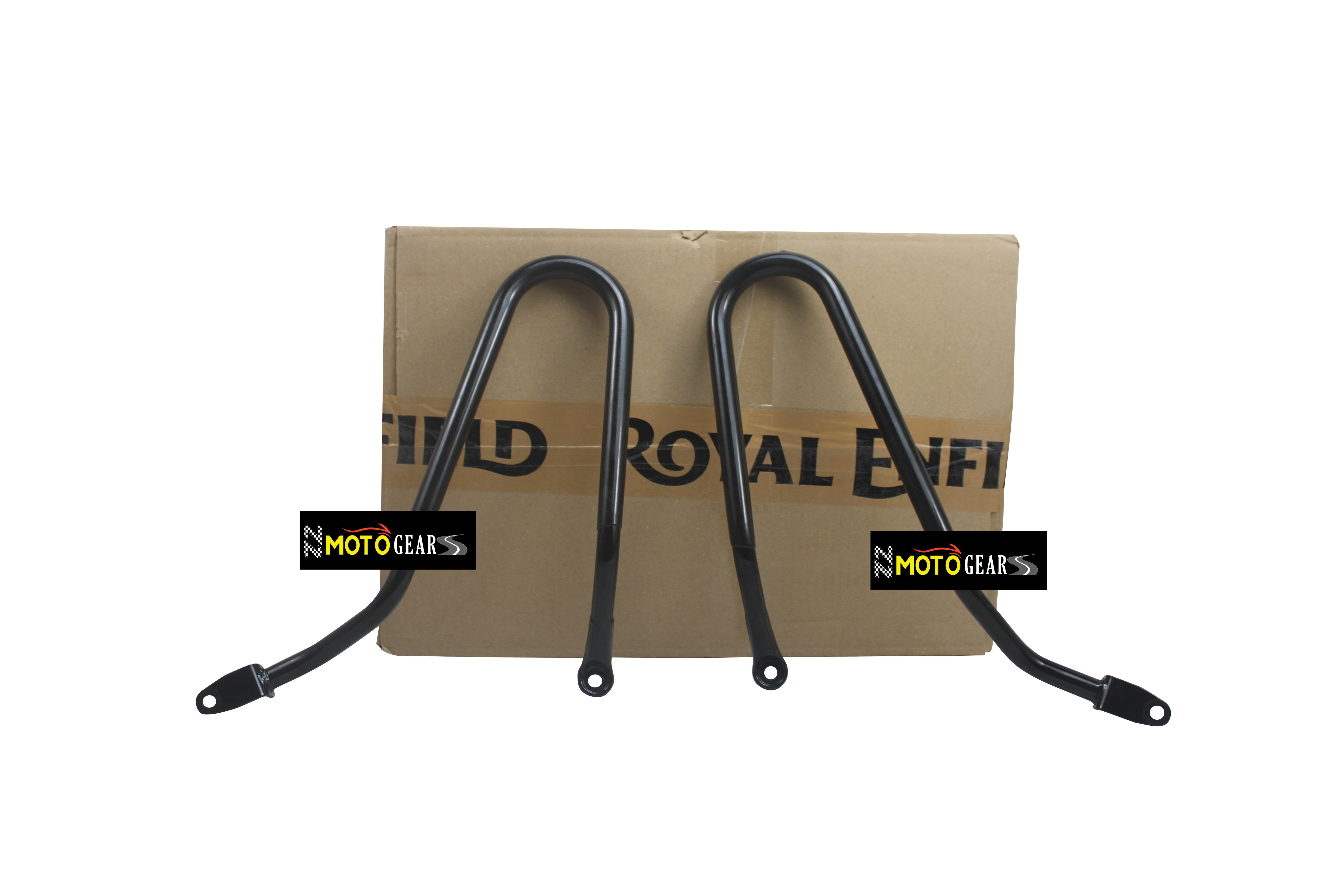 Black Soft Panniers Bags Pair With Soft Pannier Rail Pair Compatible With Royal Enfield Bear 650