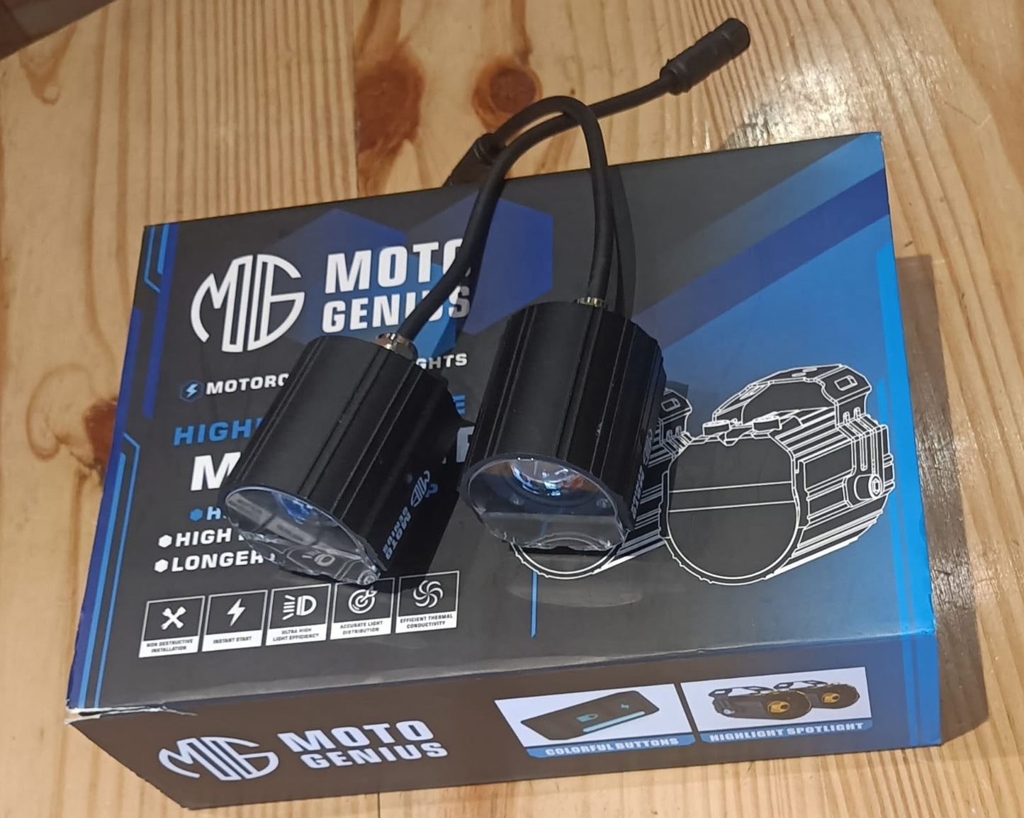 FOG LIGHT MK2 HIGH POWER SOPTLIGHT FOR UNIVERSAL MOTORCYCLE