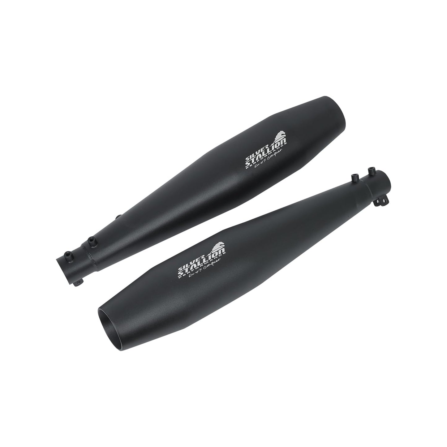 Silver Stallion Performance Silencer Exhaust Matt Black For Interceptor & Continental GT 650 TWIN
