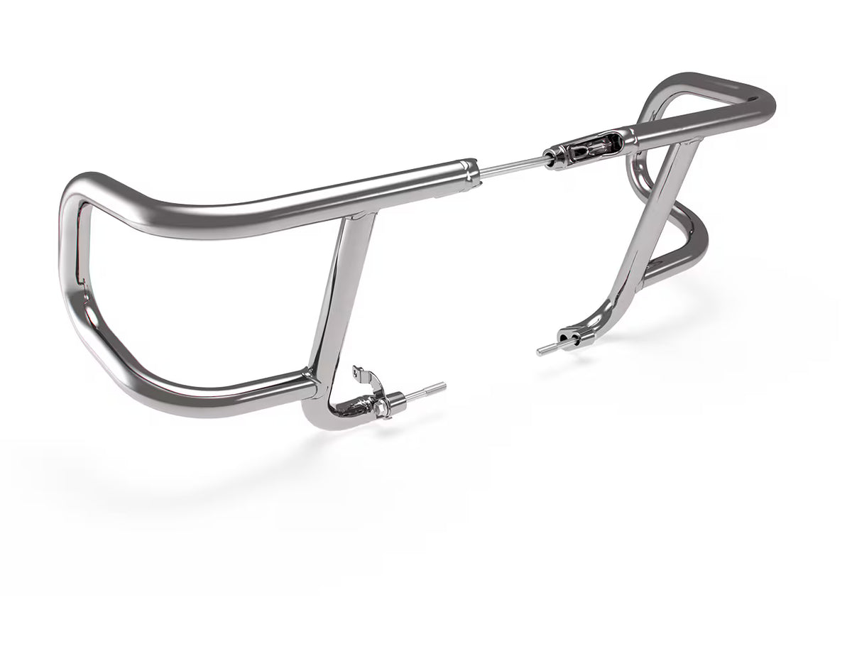 Royal Enfield Silver Airfly Evo Engine Guards - (Stainless Steel) For Bullet 650, Classic 650, Super Meteor 650 And Shotgun 650