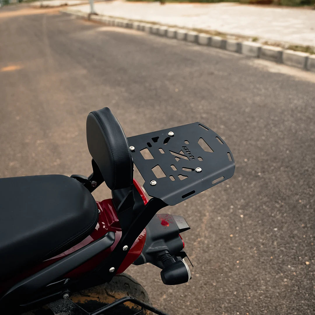 MOTO TORQUE BACK CARRIER WITH BACK REST For HARLEY 440X
