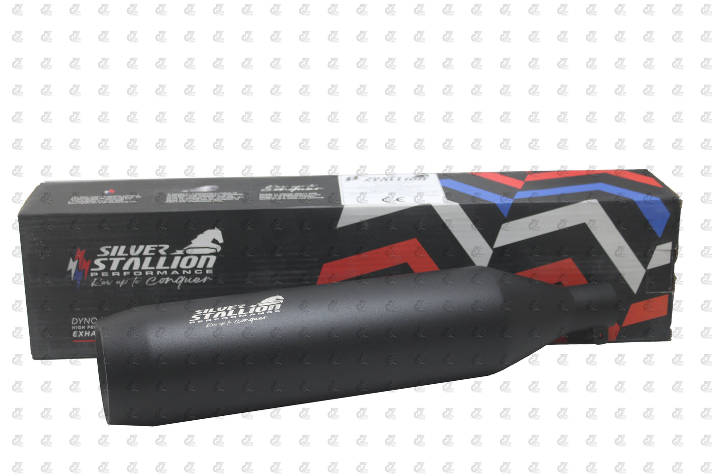 Silver Stallion Performance Silencer Exhaust Sporty Black For Royal Enfield Meteor & New Classic 350