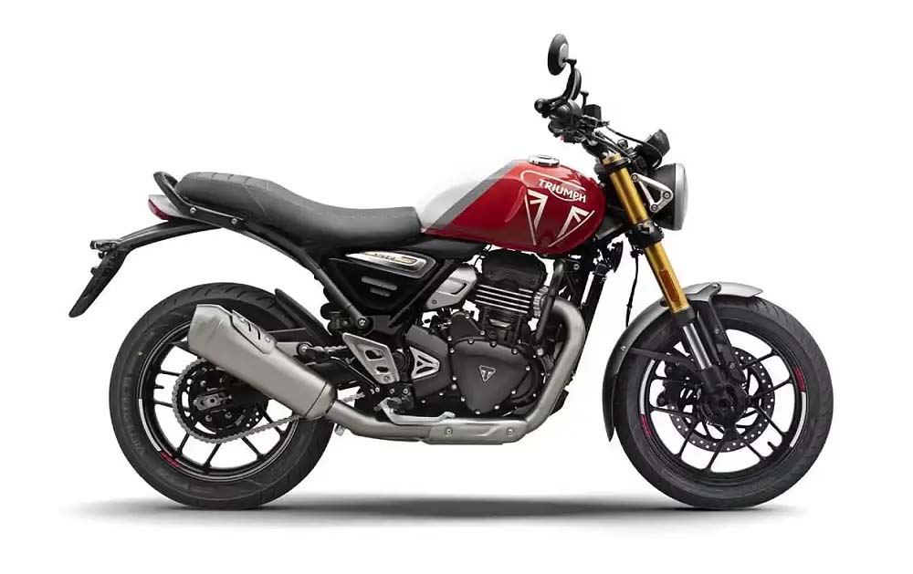 BLACK TANK PADS GENUINE LEATHER FOR TRIUMPH SPEED & SCRAMBLER 400