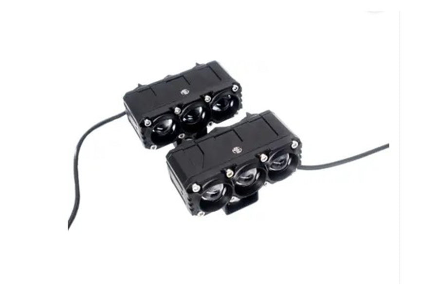 FOG LIGHT 3 LED MOTORCYCLE HEADLAMP FOR UNIVERSAL MOTORCYCLE