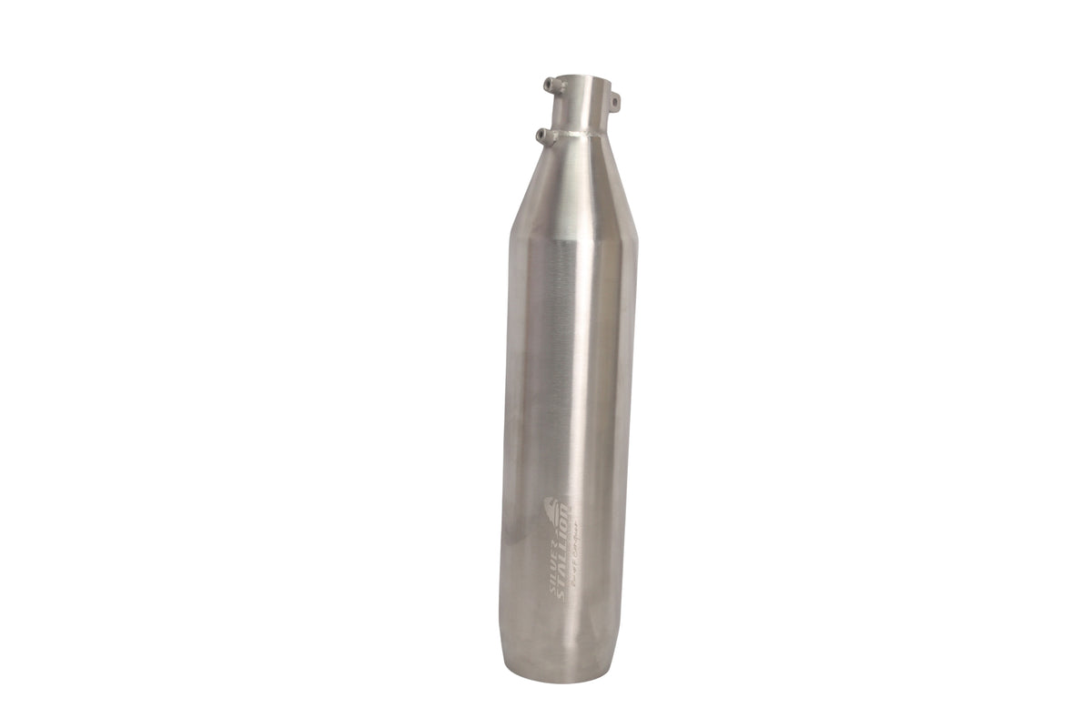 Silver Stallion Performance 2 in 1 Redline Silver Exhaust Silencer For Interceptor & Continental GT 650 Bear 650