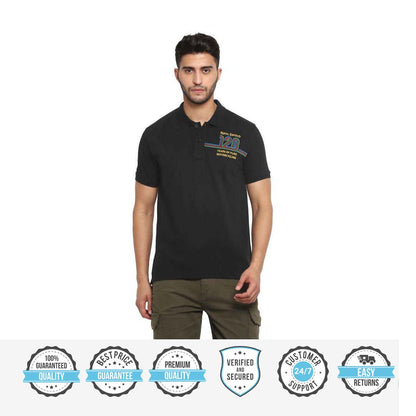 ROYAL ENFIELD 120TH YEAR MEN'S POLO TSHIRT BLACK
