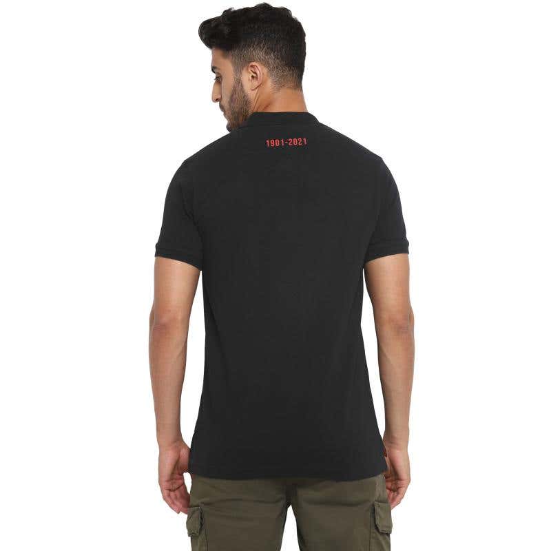 ROYAL ENFIELD 120TH YEAR MEN'S POLO TSHIRT BLACK