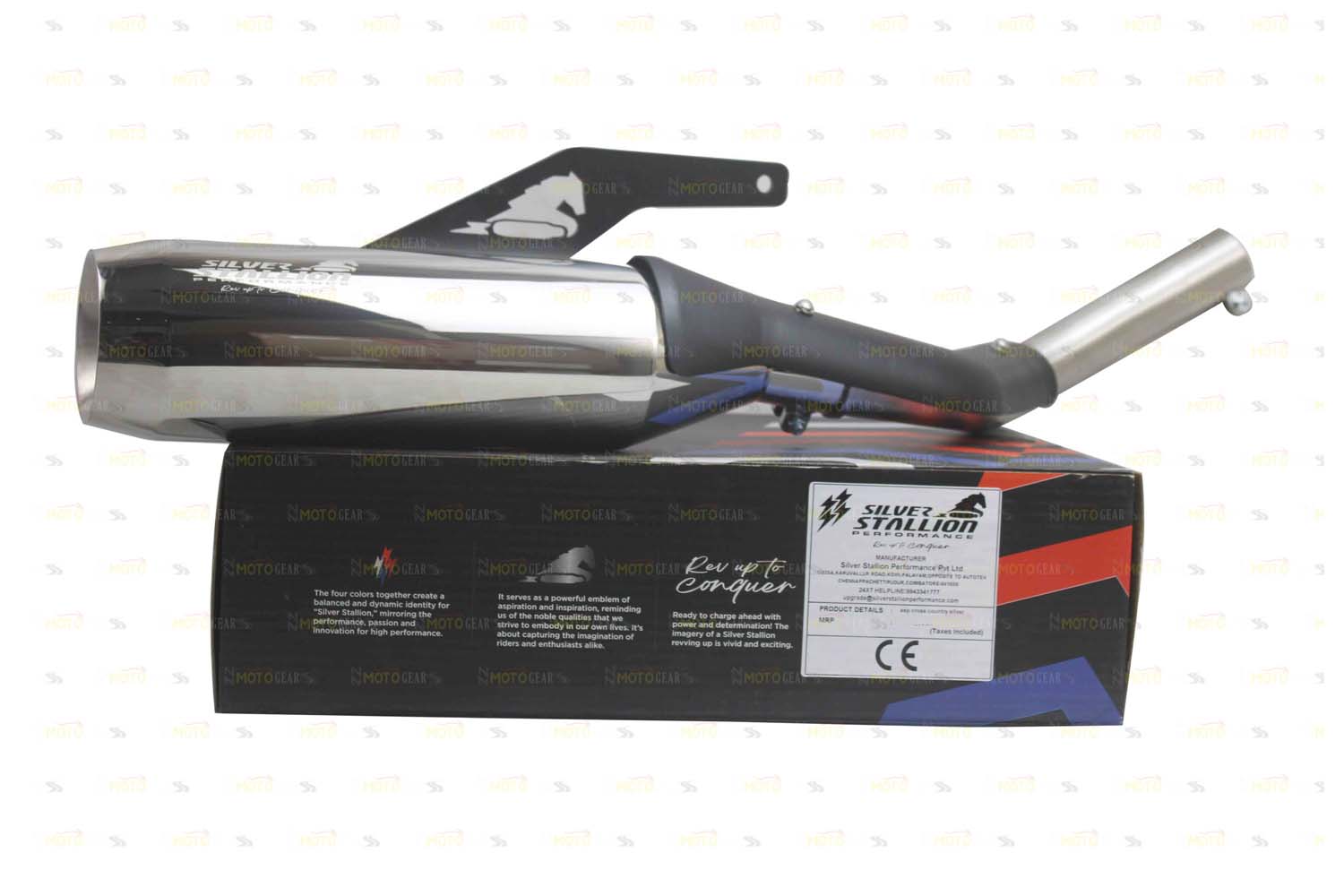 Silver Stallion Performance Cross Country Silencer Exhaust Silver For New Himalayan & Guerrilla 450