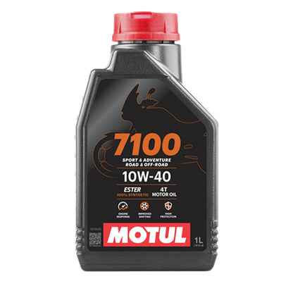 Motul 7100 4T Fully Synthetic Petrol Engine Oil for Bikes, 10W-40 - 1L