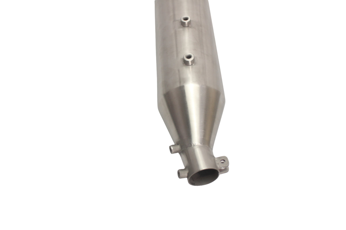 Silver Stallion Performance 2 in 1 Redline Silver Exhaust Silencer For Interceptor & Continental GT 650 Bear 650