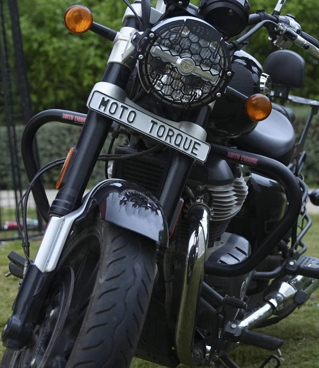 MOTO TORQUE ROYAL ENFIELD SUPER METEOR 650 - v1 CRASH GUARD