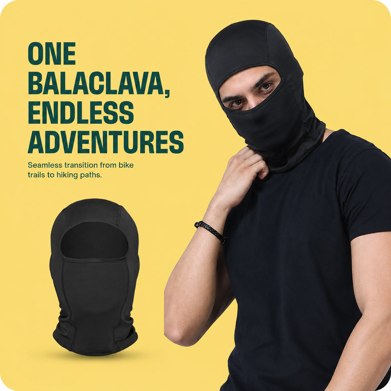 Balaclava & Arm Sleeves for Men & Women Full Face Mask for Bikers Helmet Liner & Head Cover Breathable Mask for Motorcycle Riding & Cycling